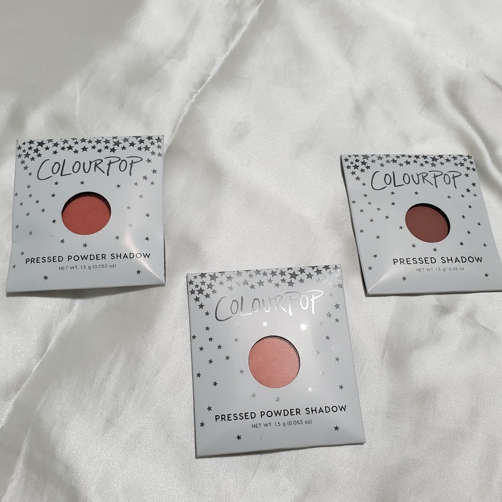 Colourpop pressed powder singles set of 3